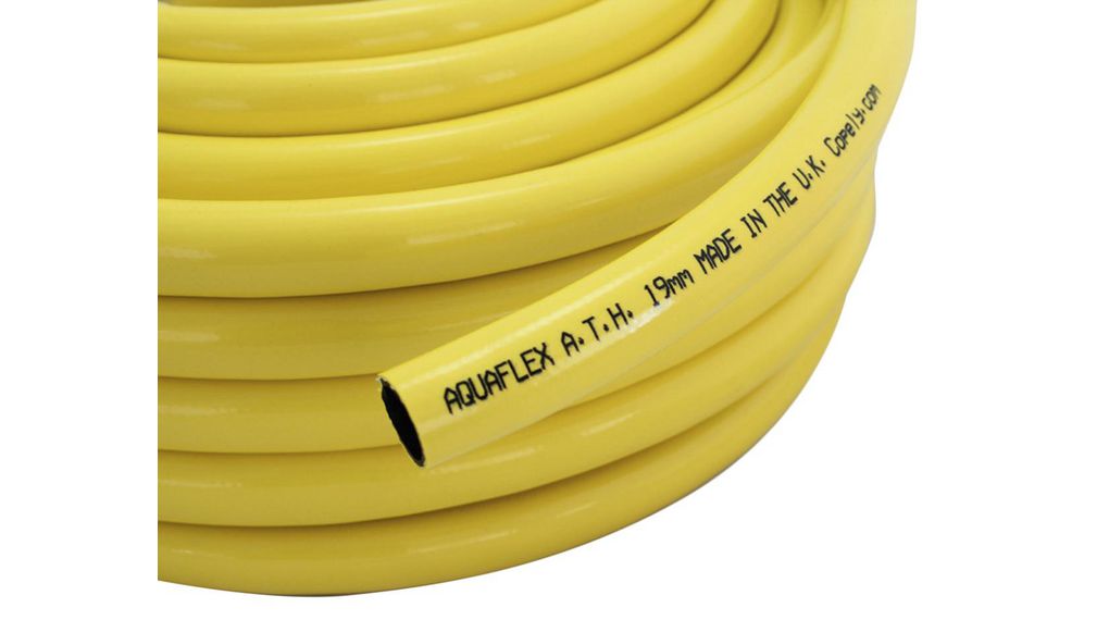 Slang, 25mm, 32.5mm, Polyvinylklorid (PVC), 24bar, Gul, 25m